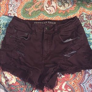 American Eagle hi rise shorts